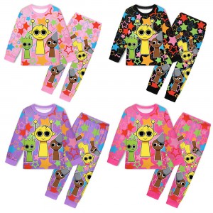 Pijama Sprunki Niñas - Conjunto Estrellas Felpa | Sprunki 