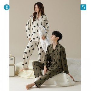 Pijamas de Pareja Algodón | Cómodos y Cálidos | Estampado Conejo 