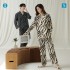 Pijama de Pareja Invierno | Algodón Antibacteriano Cómodo - Zebra Print 