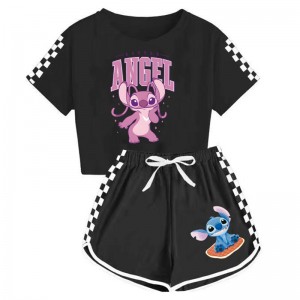 Pijama Infantil Stitch Rosa | Conjunto 2 Piezas Suave | Little Angel 