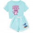 Pijama Infantil Stitch Rosa | Conjunto 2 Piezas Suave | Little Angel 