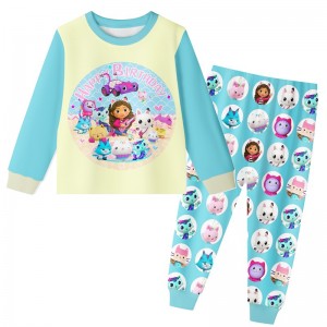 Pijama Infantil Gabby's Dollhouse Mermaid Cat | Conjunto Suave de 2 Piezas 