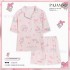 Pijama Kuromi Kawaii - Conjunto Corto Seda de Leche | Ropa de Casa 
