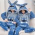 Pijama Pareja Stitch Polar - Conjunto Abrigado Invierno | Disney 