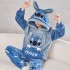 Pijama Pareja Stitch Polar - Conjunto Abrigado Invierno | Disney 