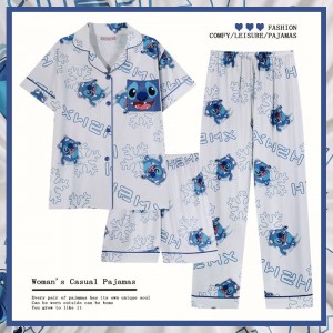 Pijama 3 Piezas Cartoon - Conjunto Cómodo de Casa | Pijamas para Mujer 