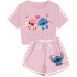 Pijama Infantil Deportivo Stitch - 2 Piezas Algodón Verano | Niños 3-8 Años 