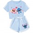 Pijama Infantil Deportivo Stitch - 2 Piezas Algodón Verano | Niños 3-8 Años 