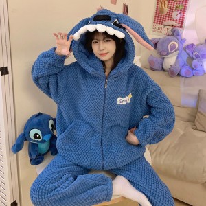 Pijama de Inviernero Mujer - Conjunto Cálido Felpa Capucha | Loungewear 