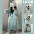 Pijama Invierno Mujer | Bata Gruesa Hatsune Miku - Franela Coral 