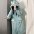 Pijama Invierno Mujer | Bata Gruesa Hatsune Miku - Franela Coral 
