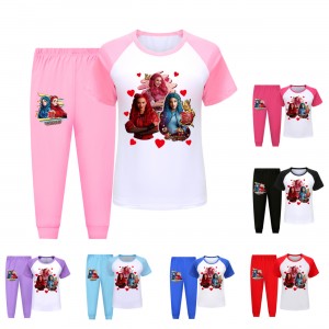 Pijama Descendants 4 Niños - Cómodo para Verano | Ropa de Dormir Infantil 