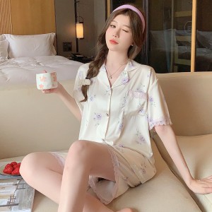 Pijama Corta Mujer Verano - Algodón Ligero y Volantes | Ropa de Dormir 