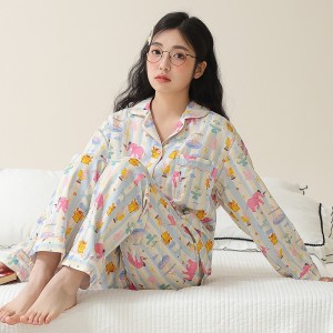 Pijama Algodón Manga Larga - Conjunto Cómodo Otoño/Primavera | Ropa de Casa 