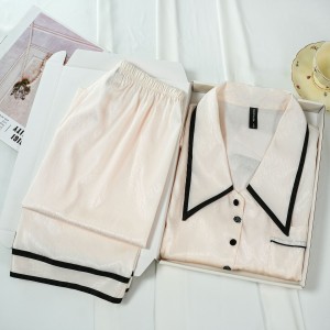 Pijama de Seda Imitación Mujer - Conjunto Elegante y Cómodo | Ropa de Casa 