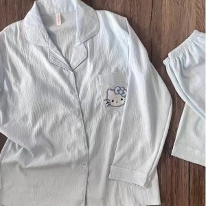 Pijama Mujer Manga Larga - Conjunto Suave Japonés | Ropa de Dormir 