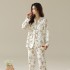 Pijama Floral de Algodón para Mujer | Conjunto Cómodo Primavera/Otoño 