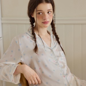 Conjunto de Pijama de Lunares - Ropa de Casa Cómoda | Pijama Mujer 