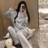 Pijama de Seda Helada Mujer - Confort Elegante para Primavera/Otoño 