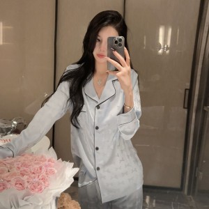 Pijama de Seda Helada Mujer - Confort Elegante para Primavera/Otoño 