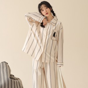 Pijama de Algodón para Mujer - Conjunto Cómodo Otoño | Ropa de Casa 