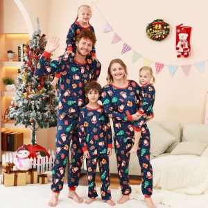 Pijamas Familiares a Juego Navidad - Conjunto Cálido Padres e Hijos 