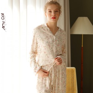 Pijama Mujer Floral - Conjunto Loungewear Suave y Elegante 