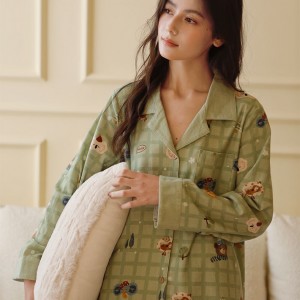 Pijama Mujer Estampado - Conjunto Largo Suave | Ropa de Dormir 