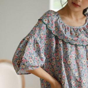 Camisón de Algodón Doble Gasa - Pijama Verano Cómodo | Dormitorio 