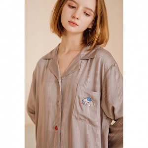 Pijama de Rayas Mujer - Conjunto Cómodo Premium | Ropa de Dormir 