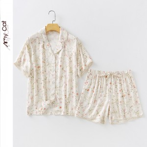 Pijama Floral Mujer - Conjunto Corto Cómodo | Ropa de Dormir 