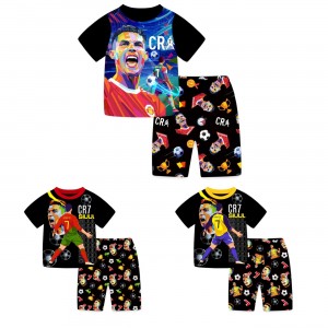 Pijama Niño Verano Corto Cristiano Ronaldo | Unisex Cómodo 