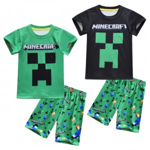 Pijama Minecraft Niños Verano - My World Unisex | Ropa Dormir 