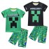 Pijama Minecraft Niños Verano - My World Unisex | Ropa Dormir 
