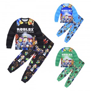 Pijama Roblox Niño Largo | Juego de 2 Piezas Cómodo | Ropa de Casa 
