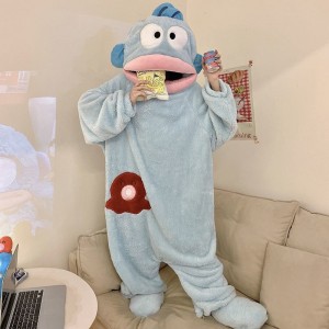 Pijama de Felpa Coral con Capucha | Onesie Cálida y Divertida 