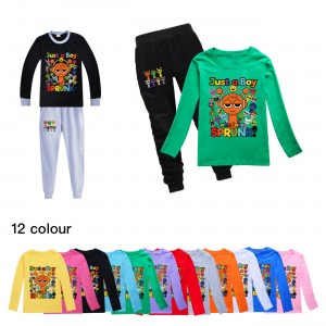 Pijama de Algodón para Niños - Conjunto Cómodo Manga Larga | Sprunki Kids 