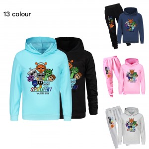 Conjunto de Pijama para Niña con Capucha | Ropa de Dormir Cálida | Sprunki 