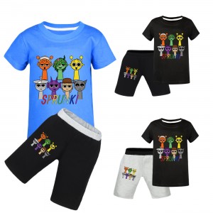 Pijama de Verano para Niños - Conjunto Suave Sprunki | Ropa Infantil 