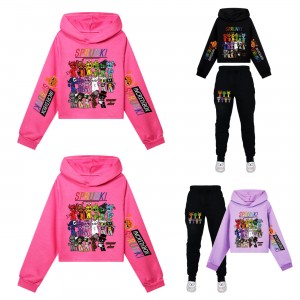 Conjunto Deportivo para Niñas - Cropped Hoodie y Pantalón | Sprunki 