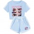 Pijama Infantil Verano Niños - Conjunto Stitch Deportivo | Unisex 