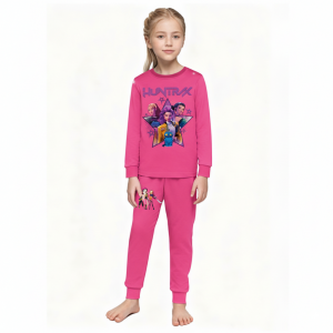 Pijama Infantil Manga Larga K-Pop | Conjunto Algodón Cómodo 
