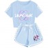 Pijama Niña Top Corto y Shorts - Algodón Suave | Estilo K-pop 