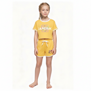 Pijama Niña Top Corto y Shorts - Algodón Suave | Estilo K-pop 