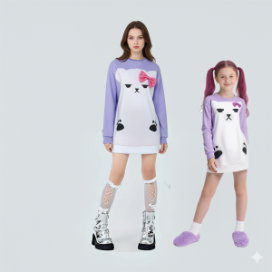 Pijama de Mira K-Pop Demon Hunter | Camisón Oversize Cómodo 