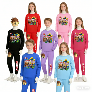 Pijama Roblox Niños | Juego Unisex de Manga Larga | 7 Colores 