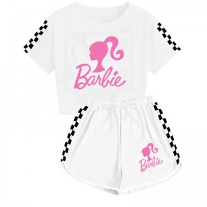 Pijama Barbie Niña - Algodón Deportivo | Ropa de Dormir Infantil 