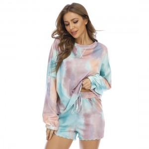 Pijama de Verano Tie Dye Mujer - Conjunto Cómodo Algodón | Ropa de Casa 
