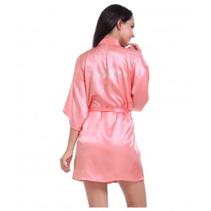 Pijama Seda Novias - Bata Corta Damas Honor | Ropa Dormir Verano 