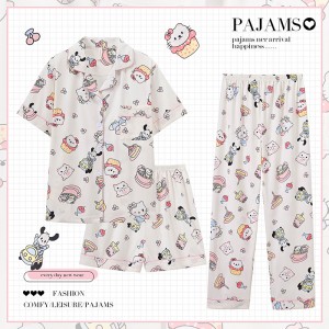 Pijama Hello Kitty Mujer 3 Piezas - Algodón Cómodo | Sanrio 